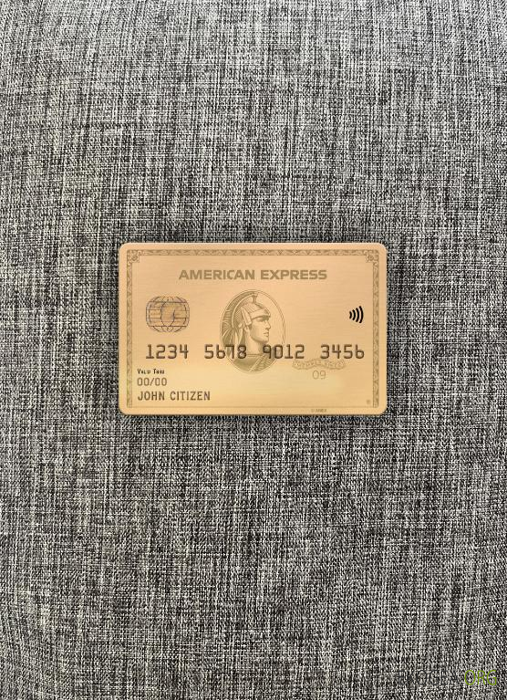 USA MOVO bank AMEX carte d'or photolook recto